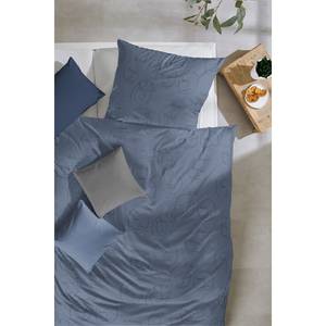 Parure de lit Cerdon Coton - Bleu - 135 x 200 cm + oreiller 80 x 80 cm