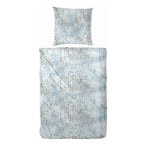 Parure de lit Attray Coton - Bleu - 135 x 200 cm + oreiller 80 x 80 cm