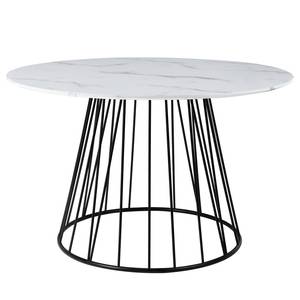 Table Machy Imitation marbre blanc / Noir