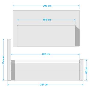 Lit boxspring Cottage Home Argenté