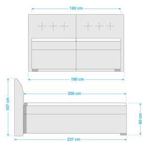 Boxspringbett Bornel Anthrazit