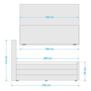 Lit boxspring Le Saint Graphite