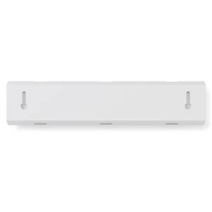 Porte-manteau mural Flip Peuplier massif / Métal - Blanc - Largeur : 31 cm