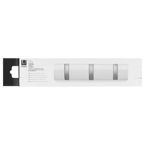 Porte-manteau mural Flip Peuplier massif / Métal - Blanc - Largeur : 31 cm