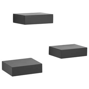 Tablettes murales Showcase (lot de 3) Noir