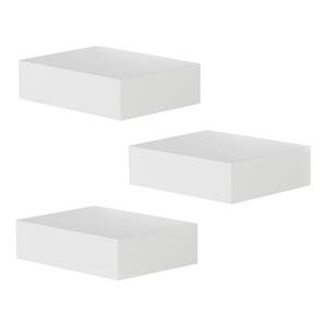 Tablettes murales Showcase (lot de 3) Blanc