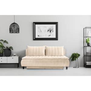 Schlafsofa Cape Charles Samt - Samt Ravi: Creme