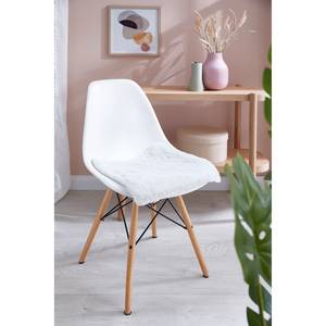 Galettes de chaise Cingoli (lot de 4) Polyester - Blanc