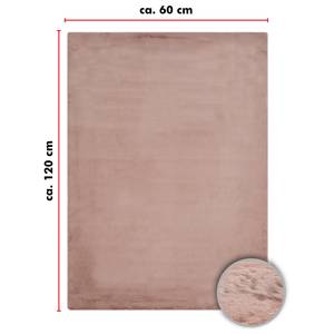 Kunstfell Teppich Novara Polyester - Altrosa