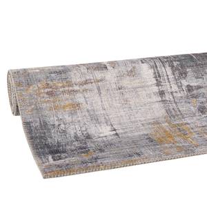 Kurzflorteppich Prima I Polyester - Grau / Gelb - 160 x 230 cm