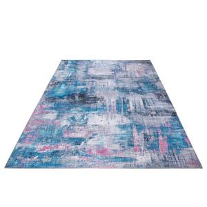 Kurzflorteppich Prima I Polyester - Grau / Blau - 160 x 230 cm