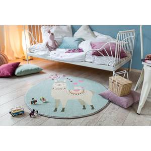 Tapis enfant Lama Lulu II Polyester - Bleu layette