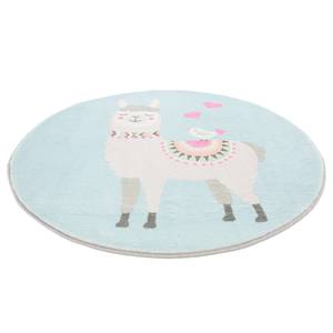 Kindervloerkleed Lama Lulu II polyester - Babyblauw