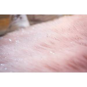 Fourrure synthétique Glitter Acrylique / Polyester - Rosé