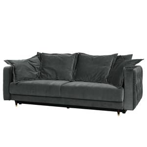 Big Sofa Cape Vincent Samt - Samt Vaia: Dunkelgrau