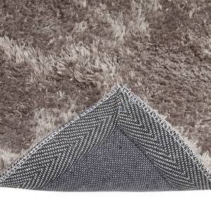 Hoogpolig vloerkleed Posada polyester - Grijs - 65 x 130 cm