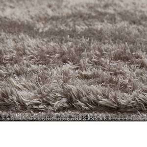 Hoogpolig vloerkleed Posada polyester - Grijs - 65 x 130 cm