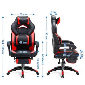 Gaming Chair Sepx Kunstleder - Schwarz / Rot