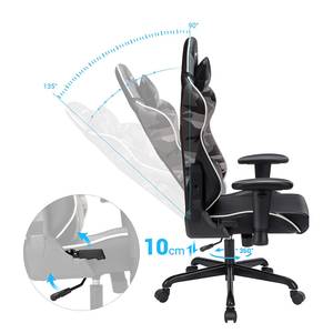 Gaming Chair Vaulx Kunstleder / Stahl - Camouflage - Schwarz