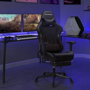 Gaming Chair Soupex Kunstleder / Stahl - Schwarz