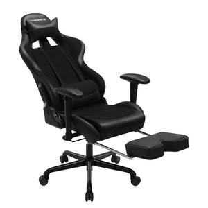 Gaming Chair Soupex Kunstleder / Stahl - Schwarz