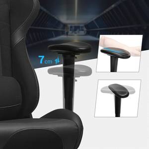 Chaise gamer Soupex Imitation cuir / Acier - Noir