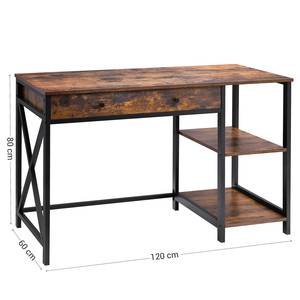 Schreibtisch Linac Holzwerkstoff - Metall - 120 x 80 x 60 cm