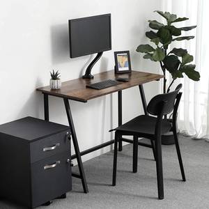 Bureau Cadix rustieke eikenhouten look/zwart