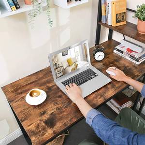 Bureau Kable rustieke eikenhouten look/zwart