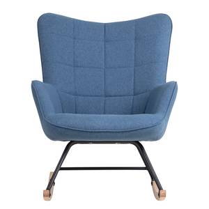 Rocking chair Vessey I Tissu - Bleu ciel