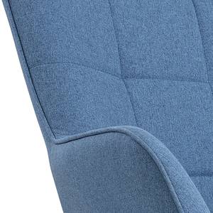 Rocking chair Vessey I Tissu - Bleu ciel