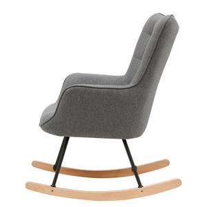 Rocking chair Vessey I Tissu - Gris