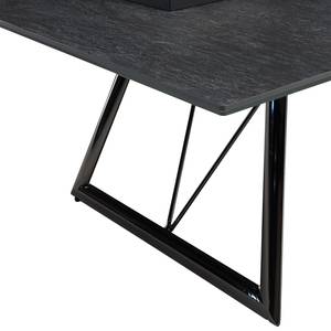 Table basse Vennecy Céramique / Métal - Anthracite / Noir