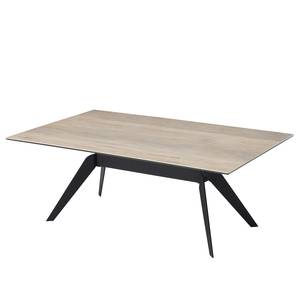 Table basse Tallard Céramique / Métal - Beige / Noir