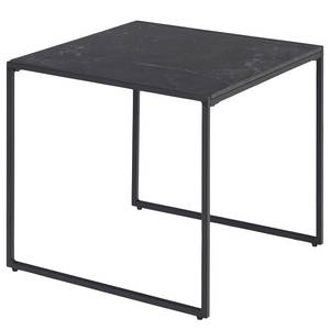 Table basse Infinity Imitation marbre noir / Noir