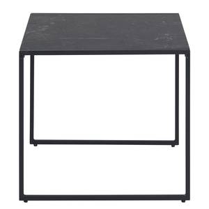 Table basse Infinity Imitation marbre noir / Noir