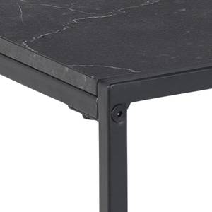 Table basse Infinity Imitation marbre noir / Noir