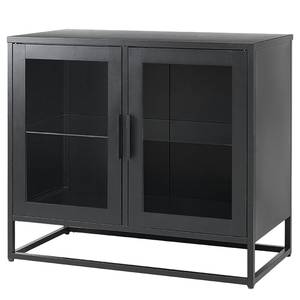 Commode Kayys Verre / Métal - Noir