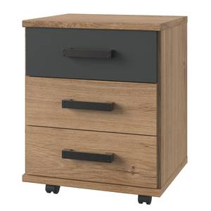 Caisson de bureau Liverpool II Marron - Bois manufacturé - 46 x 58 x 40 cm