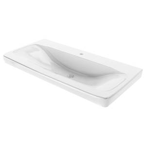 Meuble avec vasque Milano II Blanc brillant / Blanc - Largeur : 89 cm