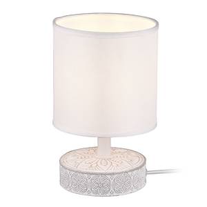 Lampe Marie Tissu / Céramique - 1 ampoule - Blanc