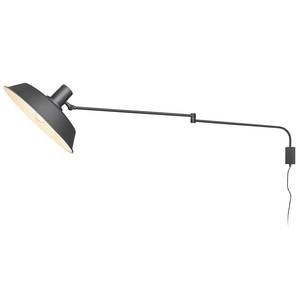 Wandlamp Bolder aluminium - 1 lichtbron - Zwart