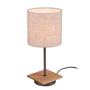 Lampe Elmau Tissu / Partiellement en pin massif - 1 ampoule