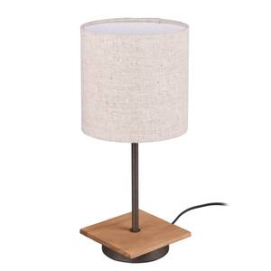 Lampe Elmau Tissu / Partiellement en pin massif - 1 ampoule