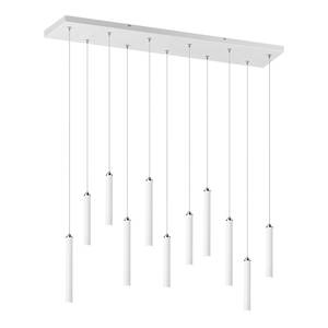 LED-hanglamp Tubular I aluminium - 11 lichtbronnen