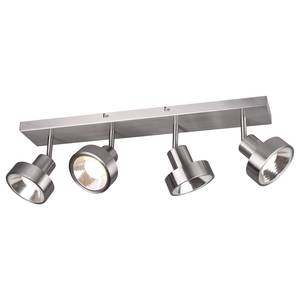 Plafondlamp Leon aluminium - Zilver - Aantal lichtbronnen: 4