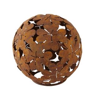 Boule décorative Klee Fer - Marron rouille - Diamètre : 23 cm