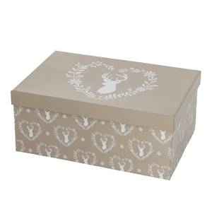 Geschenkbox Leopold (10-teilig) Papier - Beige