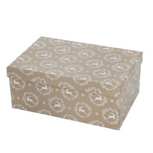 Geschenkbox Leopold (10-teilig) Papier - Beige
