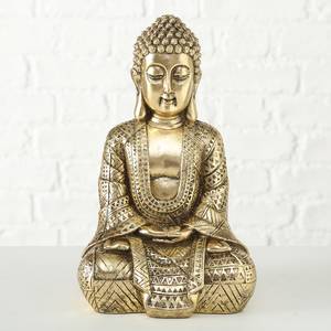 Boeddha Jarven II kunsthars - goudkleurig - 13 x 30 cm